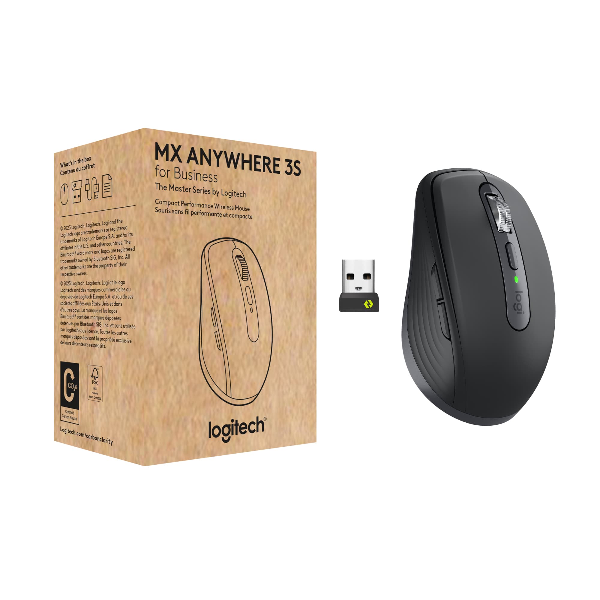 Logitech MX Anywhere 3S for Business Graphite | 910-006958 | schwarz - Logi Bolt