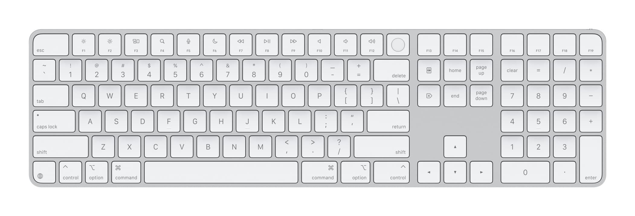 Apple Magic Keyboard with Touch ID and Numeric | mxk73lb/a |