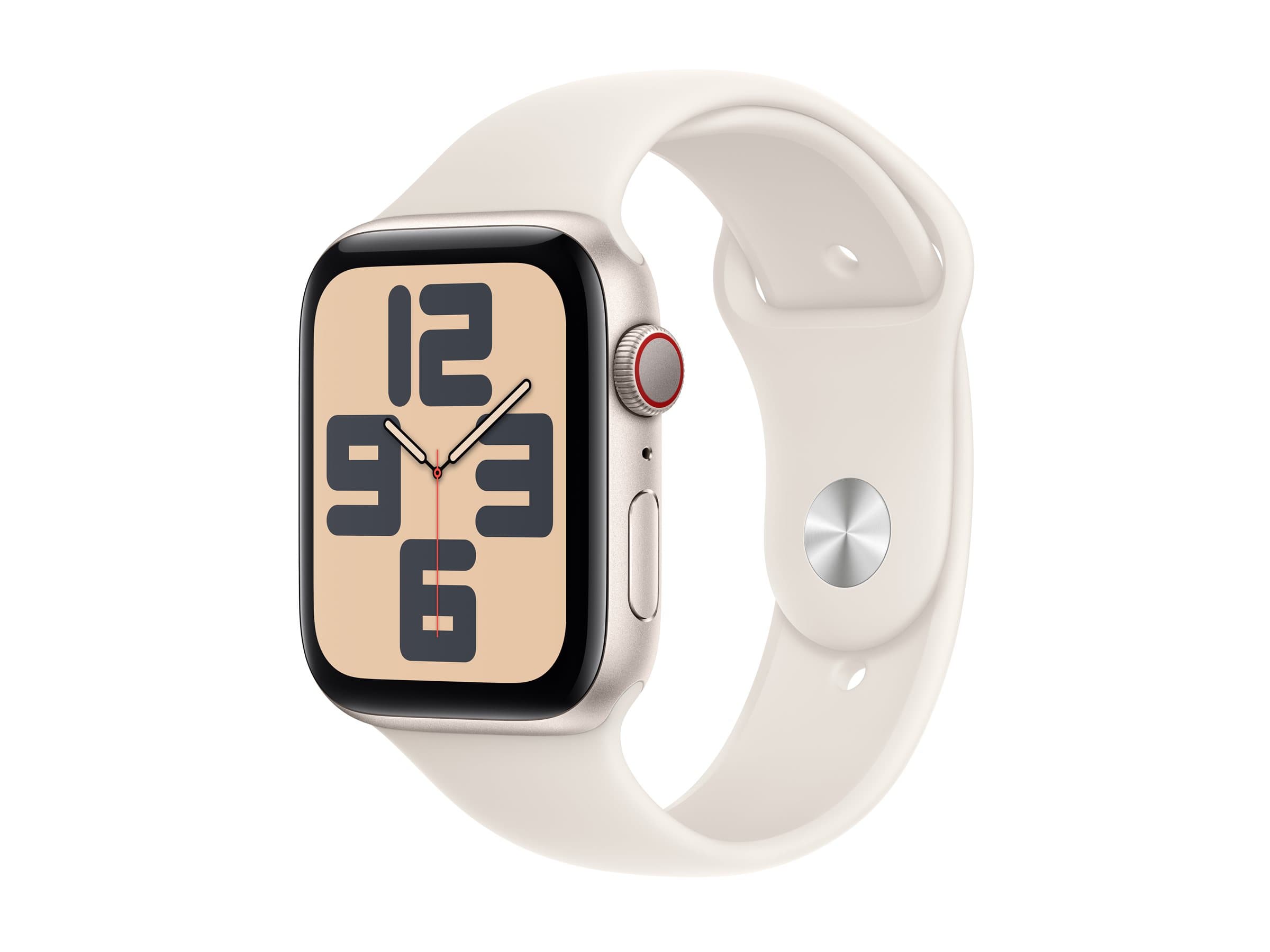 Apple Watch SE (2022) (GPS + Cellular) 44mm Polarstern mit Sportarmband M/L Polarstern | mxgu3qf/a |