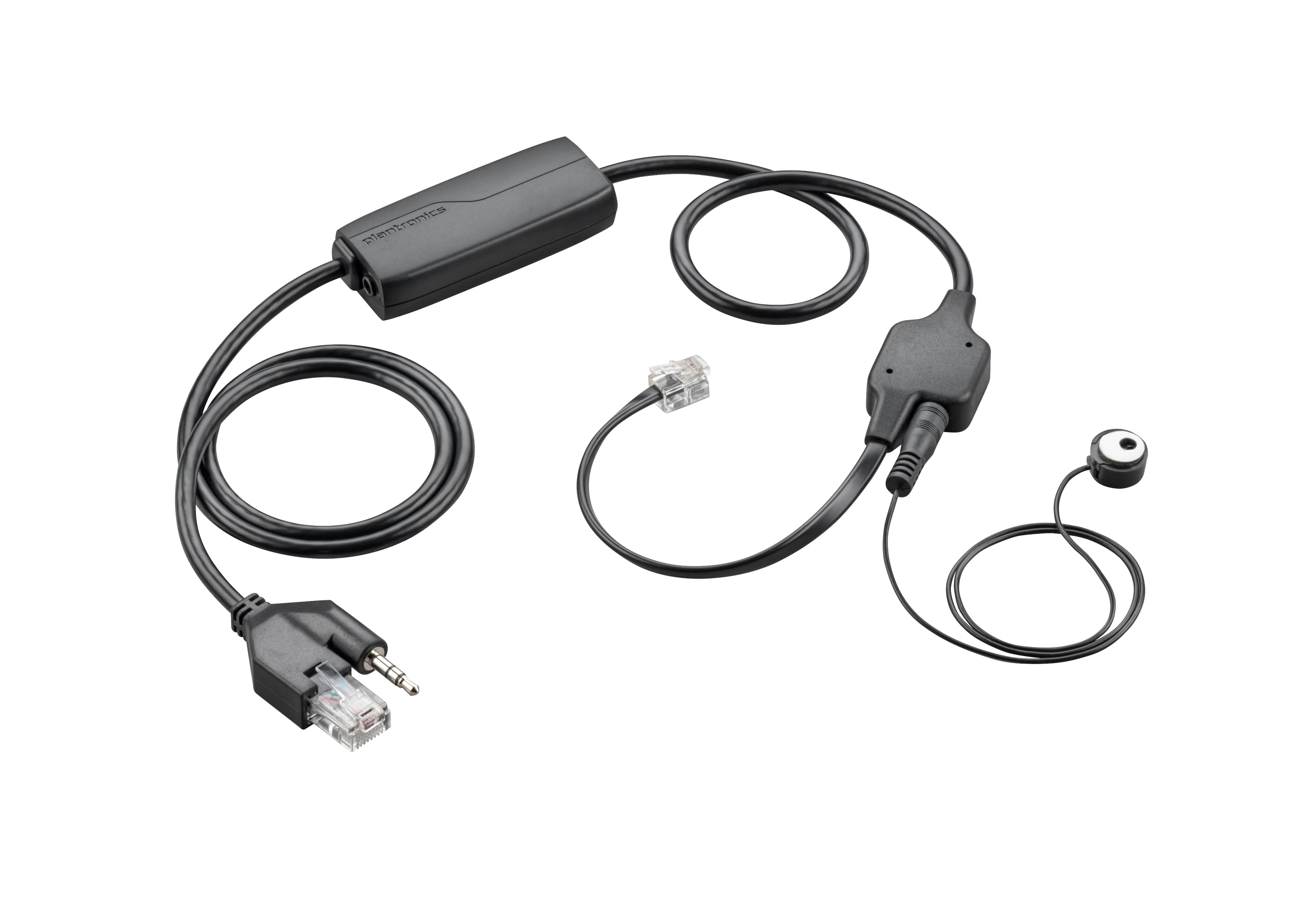 Kabelgebundene Poly APV-63 Headsets für Telefonie, ergonomisches Design schwarz