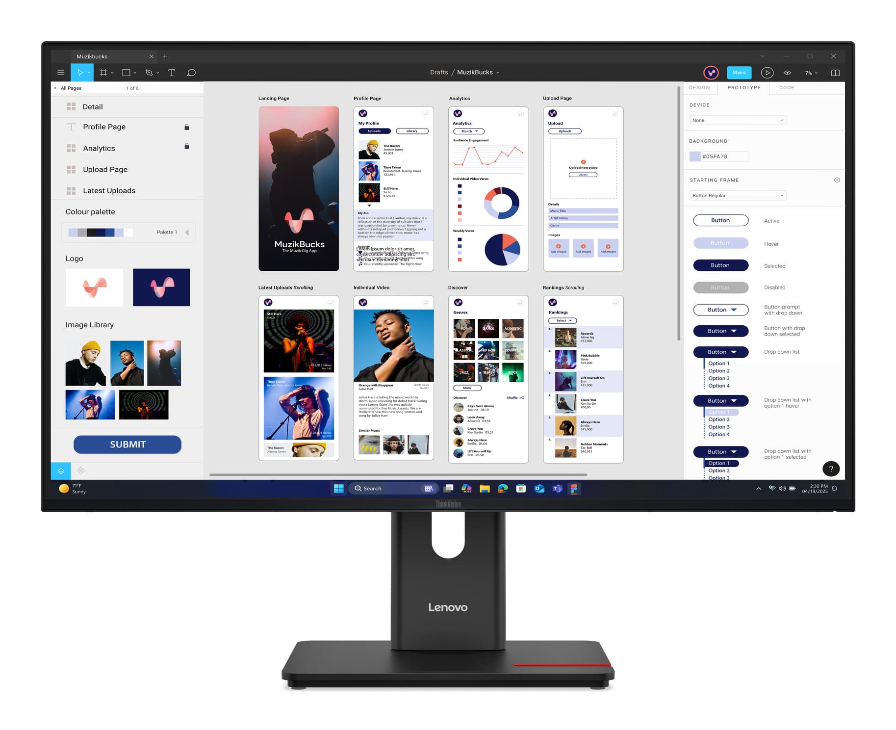 Lenovo ThinkVision T32UD-40 | 64b0gat1eu | LED-Monitor - 81.3 cm (32")