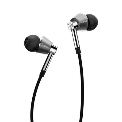 Kopfhörer 1MORE E1001 mit Kabel, Triple Driver, MEMS Mikrofon, In-line Steuerung, schwarz und silber