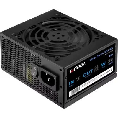 Netzteil 1st Cool White Storm SFX 400W 85% aktive Effizienz