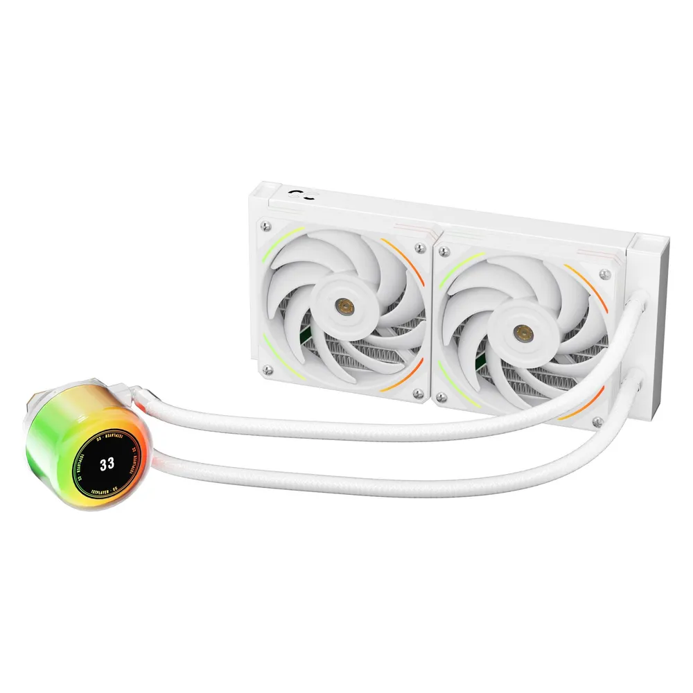 Refrigeración Líquida 1STPLAYER CC-240-WH 240mm 2 Lüfter Weiß RGB