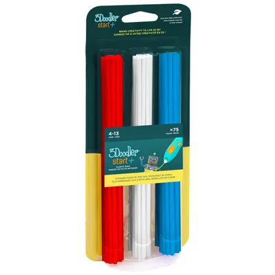 3DOODLER Filament Start, Mix 1, rot, weiß, blau
