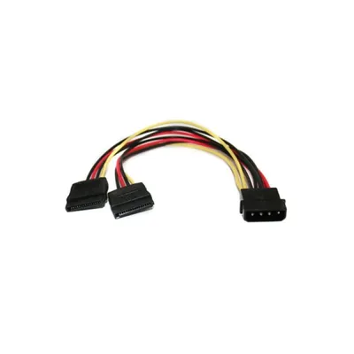 3Go Molex auf 2xSATA Splitterkabel 15 cm