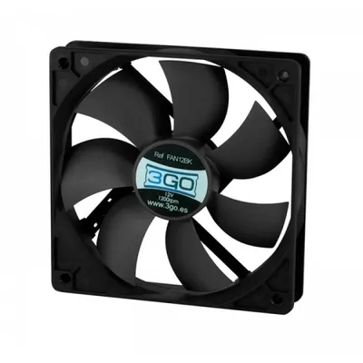 3Go FAN12BK 120mm Zusatzlüfter, schwarz