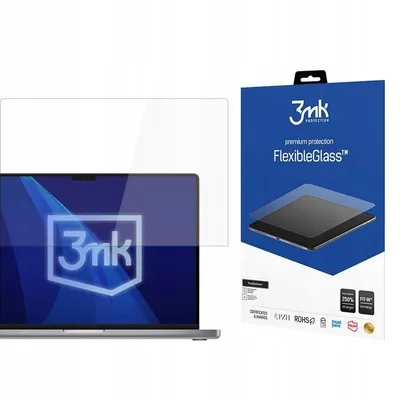 Hybride Bildschirmschutzfolie 3MK FlexibleGlass für MacBook Pro 16 M1/M2/M3/M4 bis 17 Zoll
