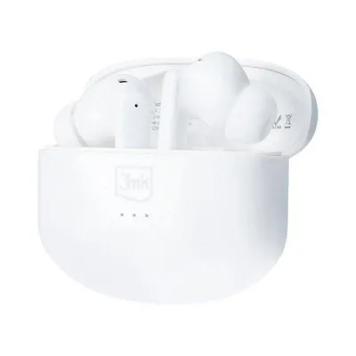 Kopfhörer 3MK LifePods kabellos Bluetooth 5.3 mit Geräuschunterdrückung ANC Weiß