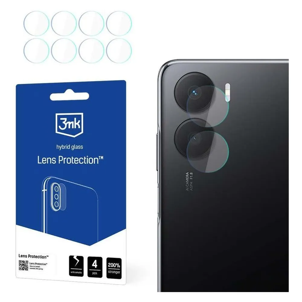 3MK Lens Protect Honor Play 40 Plus Ochrona na obiektyw aparatu 4szt