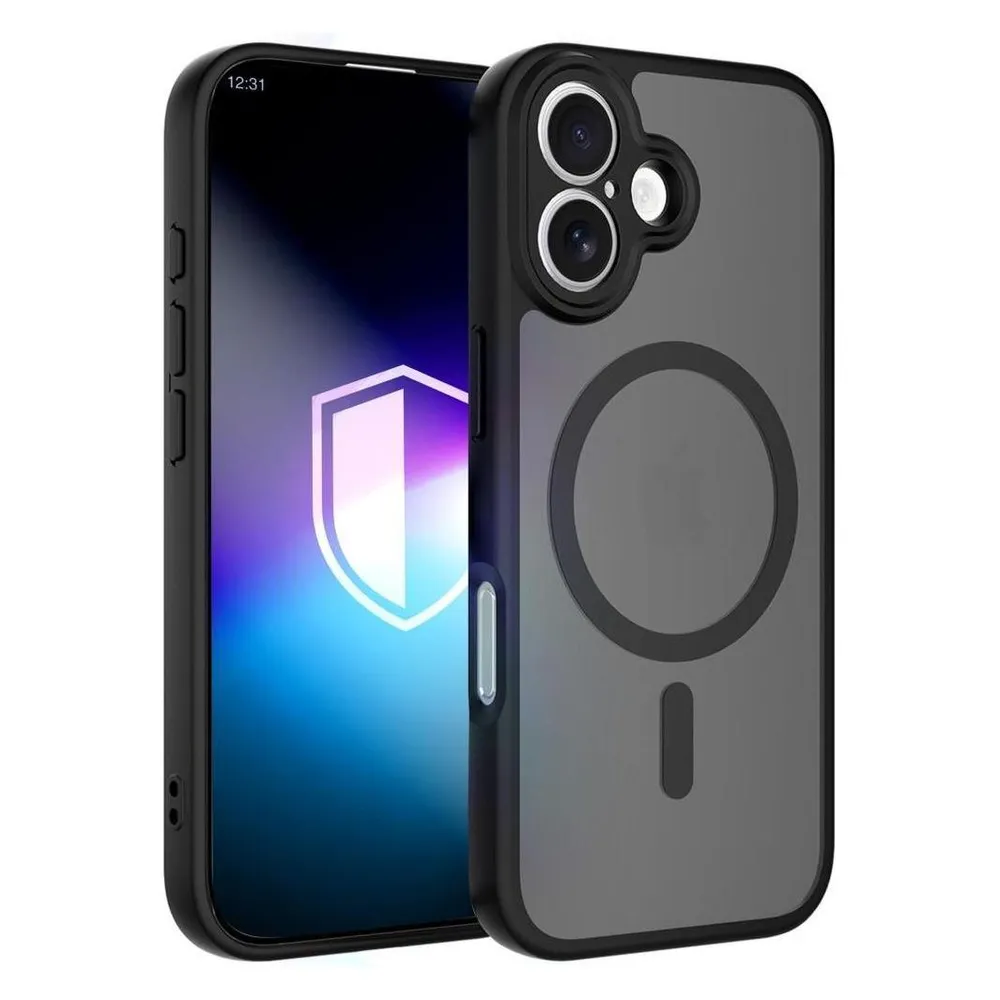 Funda para móvil 3MK Misty MagCase Backcover PC TPU Schwarz MagSafe für Apple iPhone 16