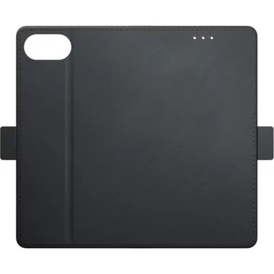 Funda para móvil 3MK Wallet Case TPU Nylon Schwarz mit magnetischem Ständer für iPhone 16e
