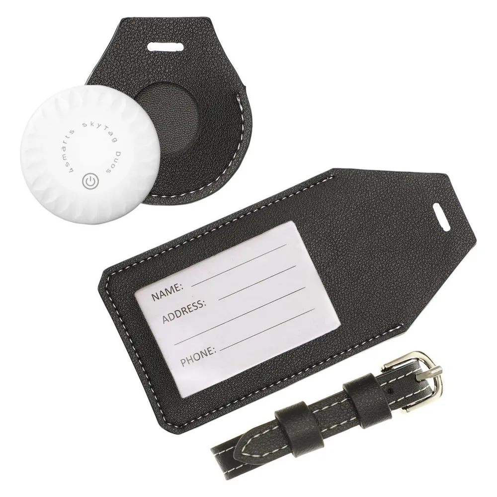 4smarts Finder SkyTag Duos mit Kofferanhänger Schwarz/Weiss