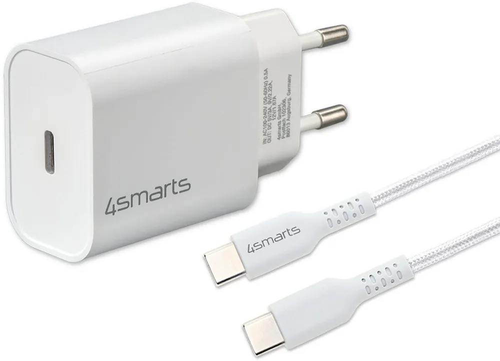 4smarts 4smarts Schnelllade-Set 20W mit 1.5m USB-C zu USB- Induktions-Ladegerät