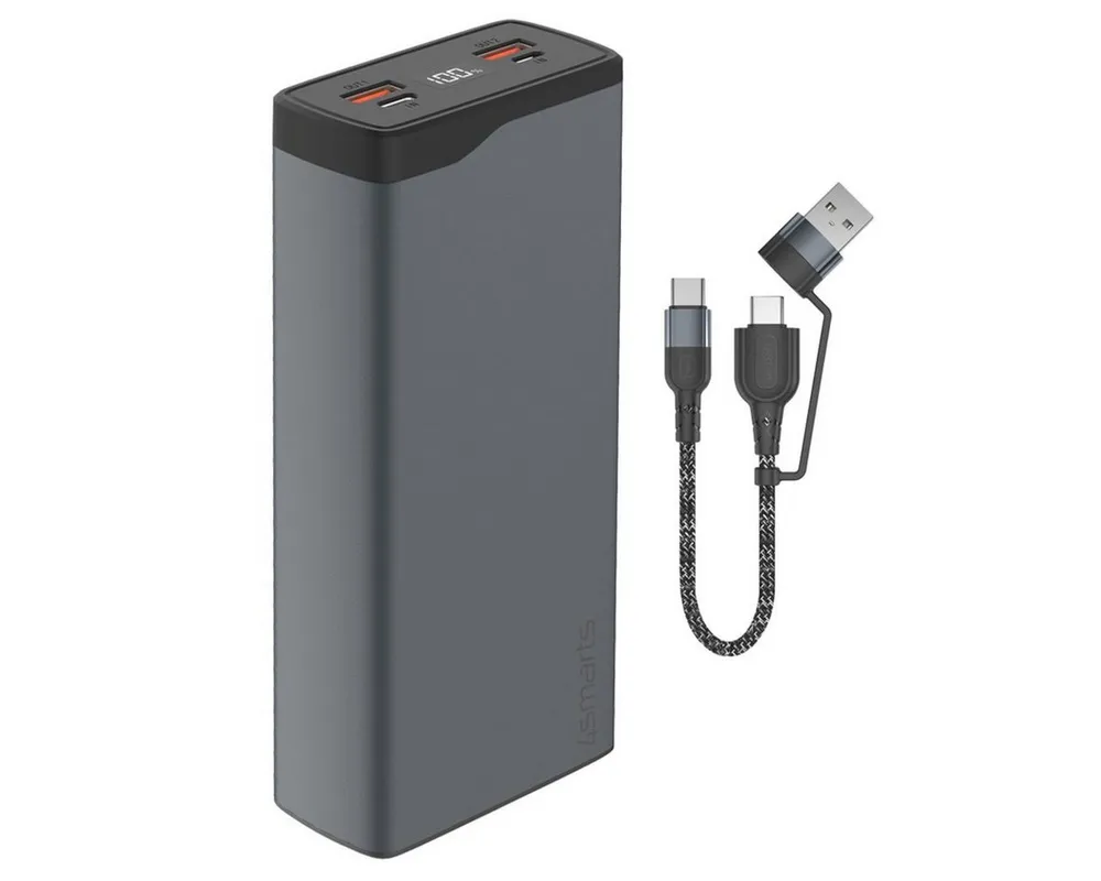4smarts Powerbank VoltHub Pro QuickCharge PD gunmetal Powerbank