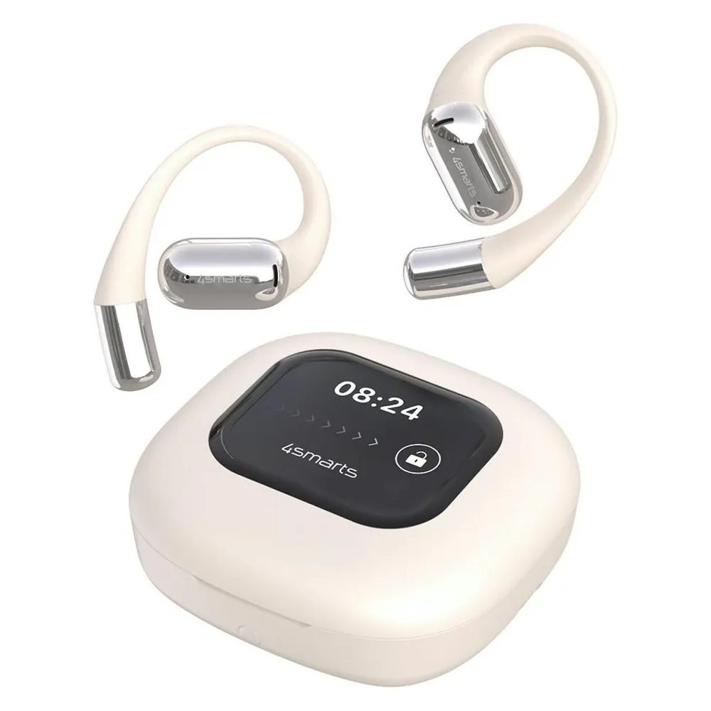 Auriculares 4SMARTS SkyBuds AI inalámbricos Bluetooth para llamadas y música beige