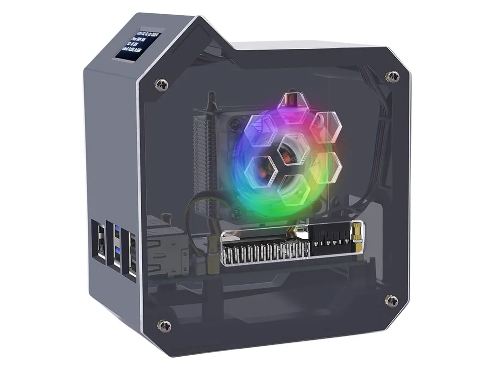 52PI Mini Tower-Gehäuse für Raspberry Pi 5