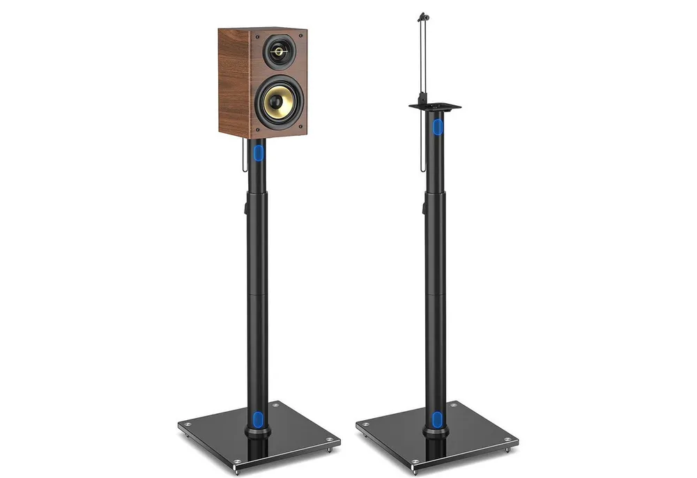 5Rcom Lautsprecherständer 2er-Set mit Kabelführung, höhenverstellbar, (2-tlg., für Surround-Lautsprecher, 5 kg Tragkraft)