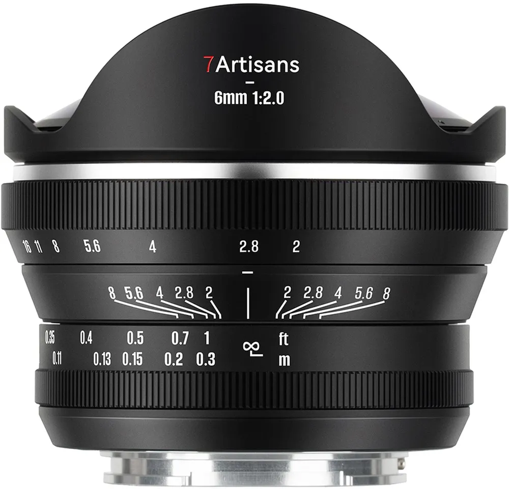 7Artisans 6mm f/2 Fisheye Canon RF (APS-C)
