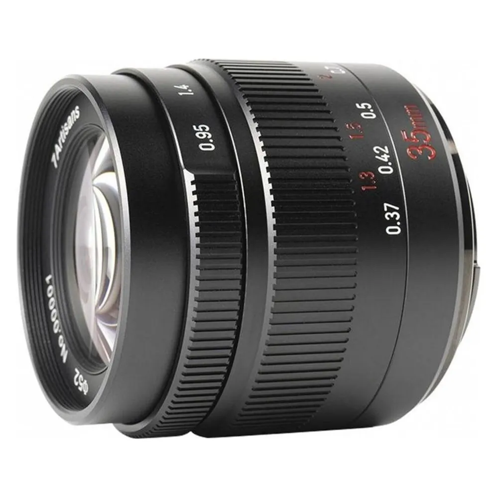 Objektiv 7Artisans 35mm F0.95 Fujifilm FX Mount Manuell Metall Schwarz