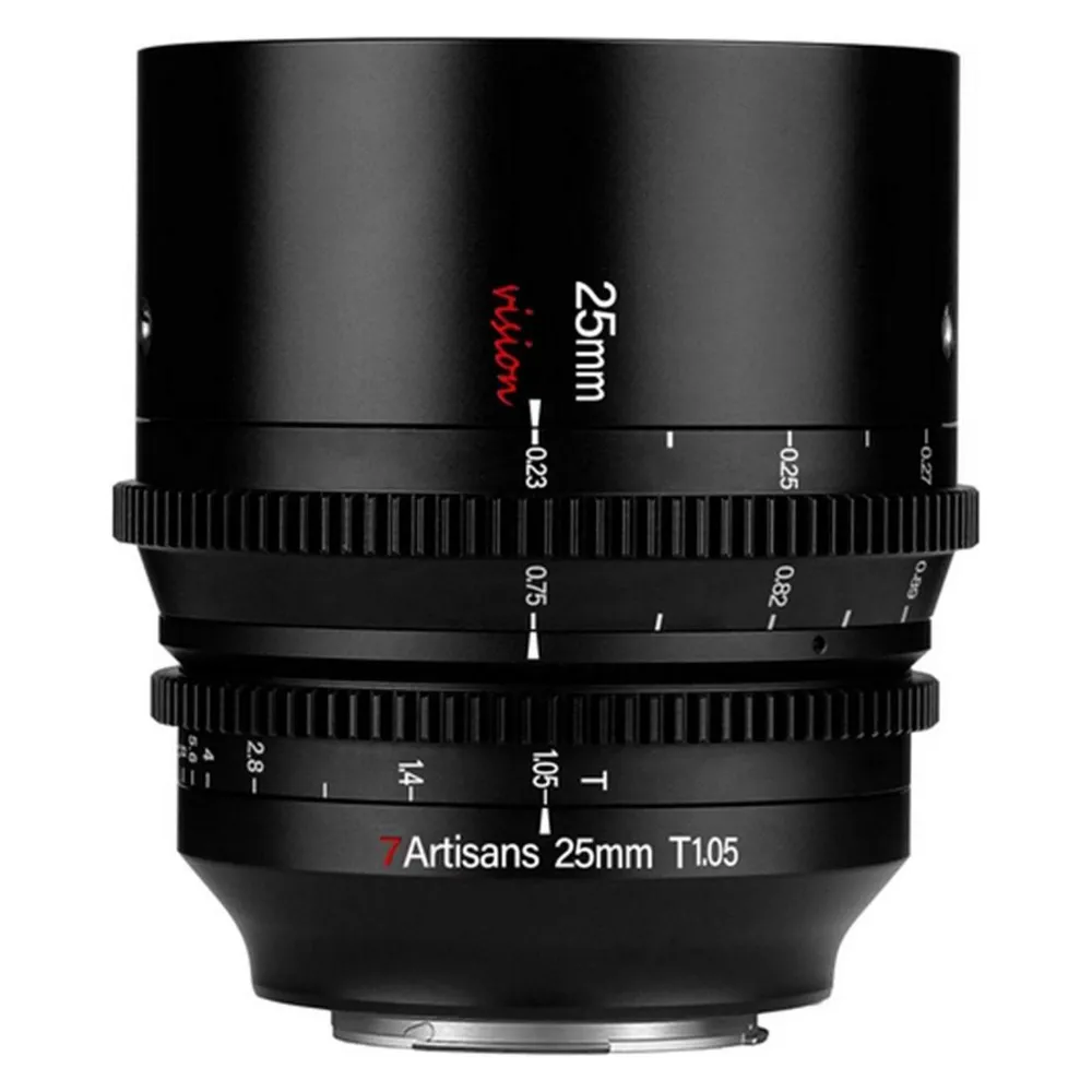 7artisans Festbrennweite 25 mm T1.05 (Canon RF, APS-C / DX)