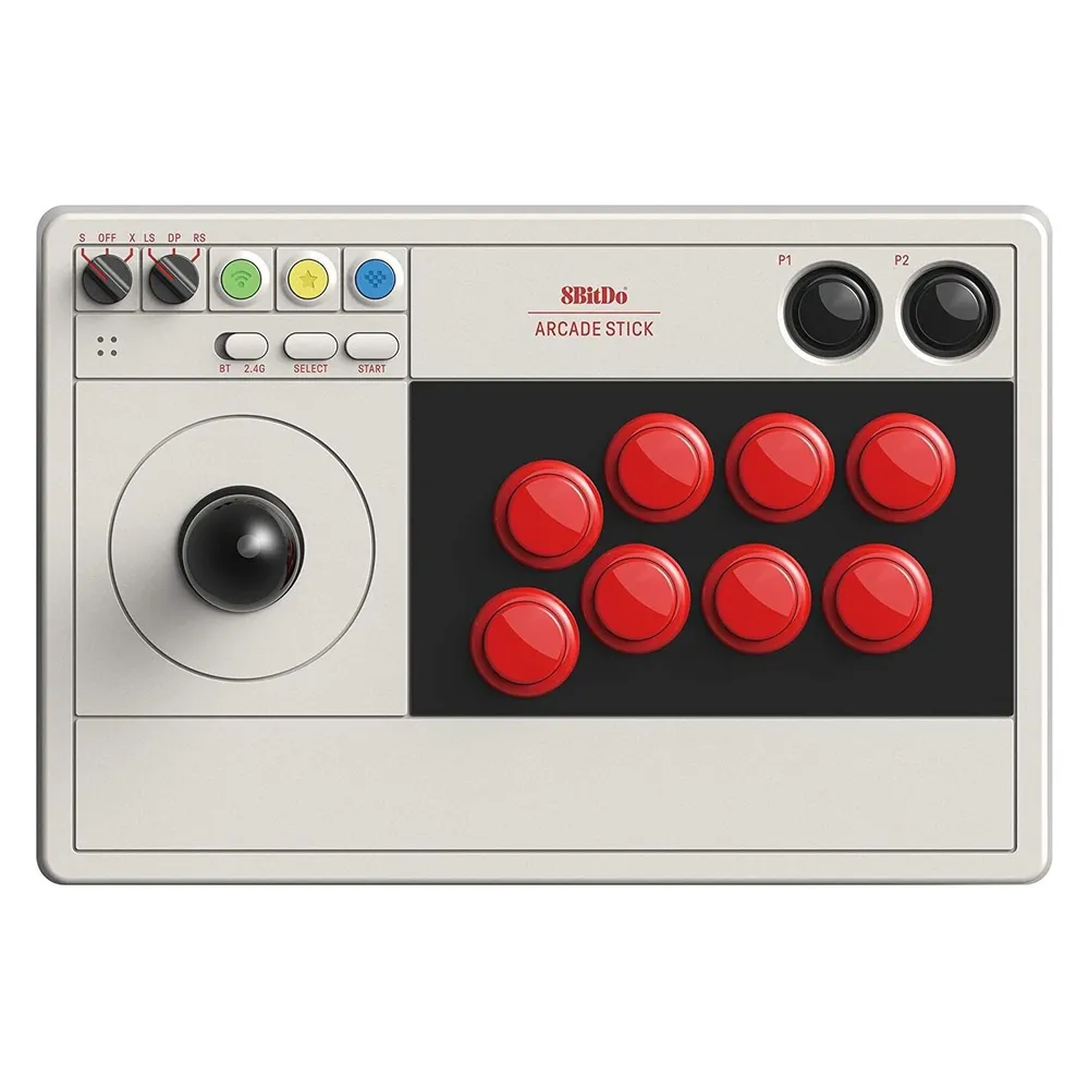 Arcade Stick 8Bitdo 80FE Wireless Bluetooth USB Type-C Grau Kompatibel Switch PC