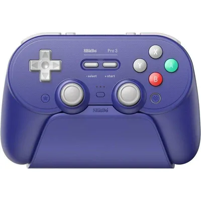 Gamepad 8BitDo Pro 3 Bluetooth Wireless Wired USB Type-C Lila