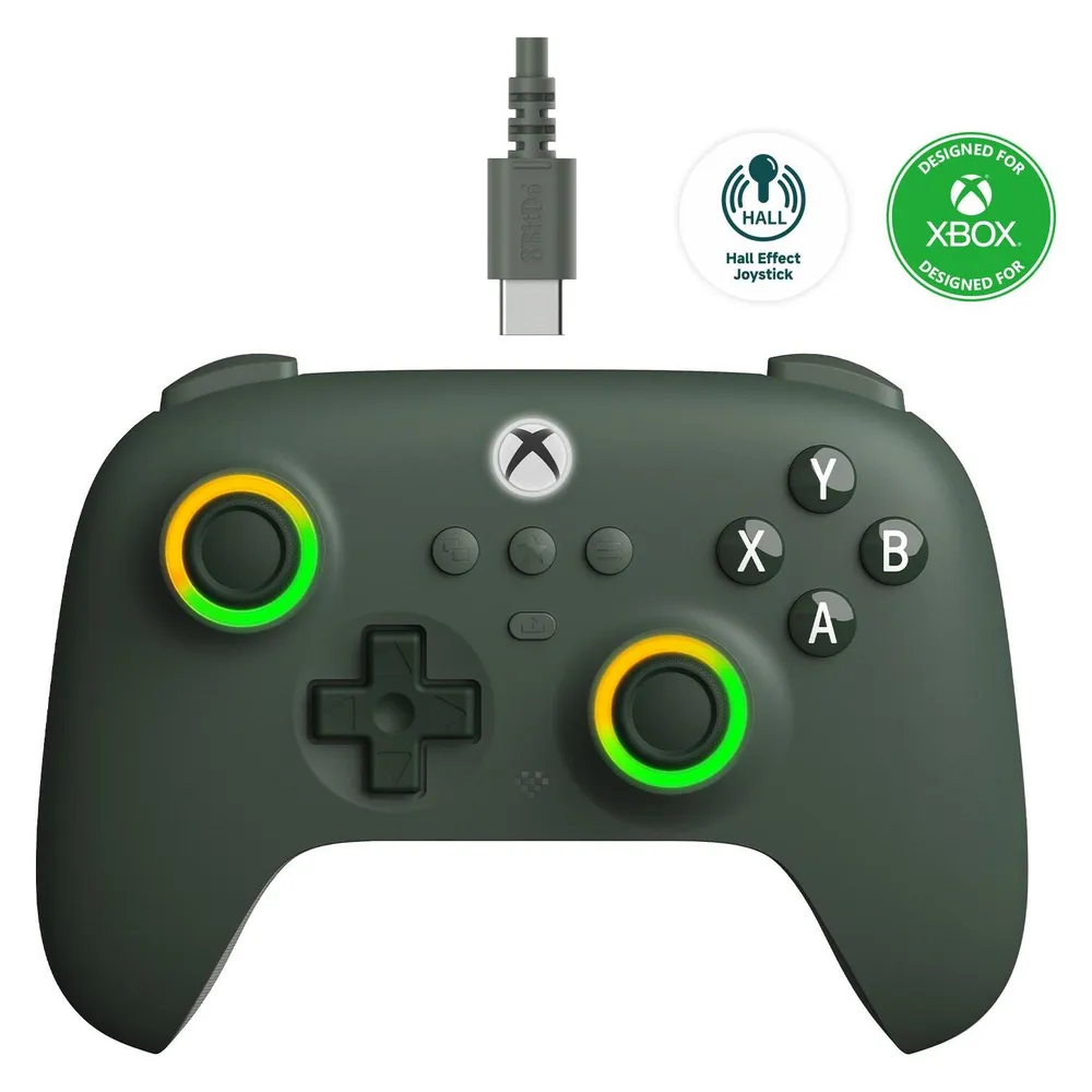 Gamepad 8BitDo Ultimate C Kabelgebunden Xbox Dark Green LED Multicolor