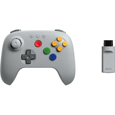 Controller 8BitDo 64 2.4G Wireless Grau fuer N64 Analogue 3D Windows