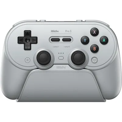 8BitDo Pro 3 Kabelloser und kabelgebundener Bluetooth-Controller, Grau, Multiplattform