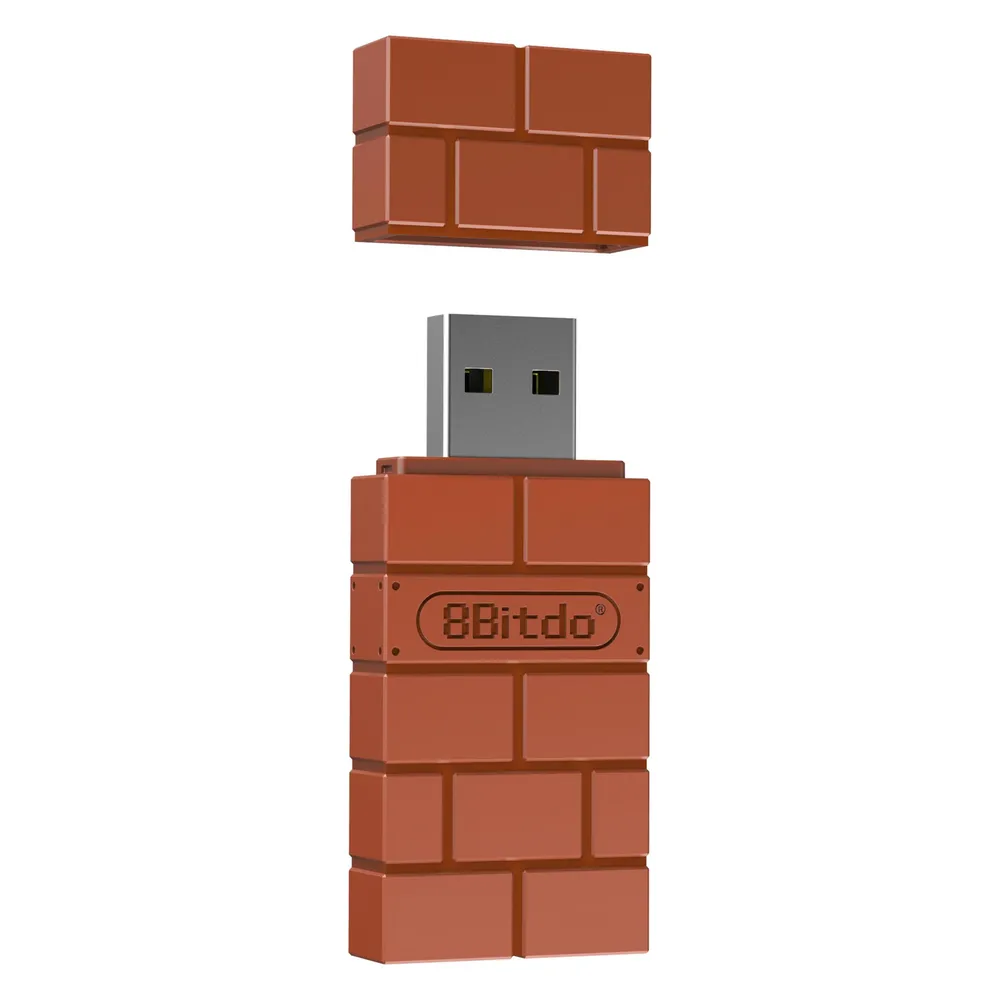 Schnittstellenadapter 8BitDo USB Wireless Adapter 2 Brown Bluetooth Kompatibilität