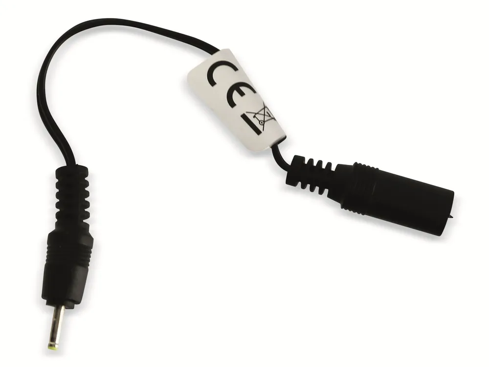 Adapterkabel, 5,5/2,1 Hohlkupplung auf 2,5/0,7 Hohlstecker