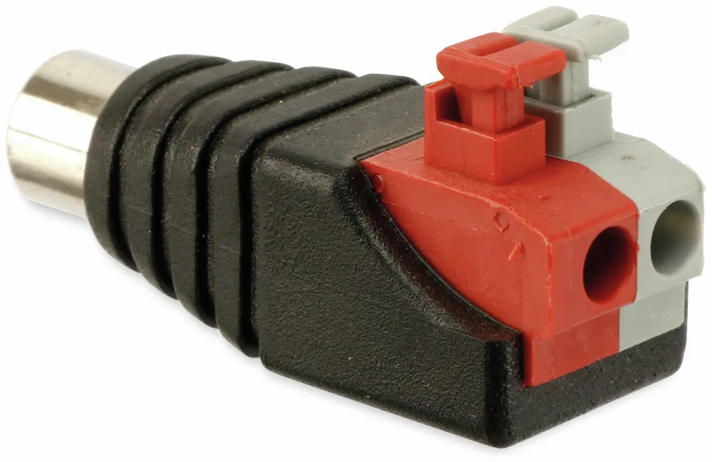 Cinchadapter, Cinchkupplung auf Steckklemmen
