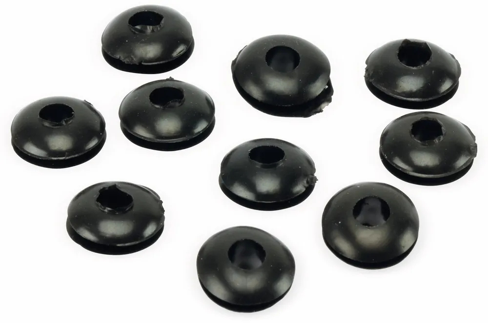Durchführungstülle, Gummi, 4/11 mm, schwarz, 10 St.