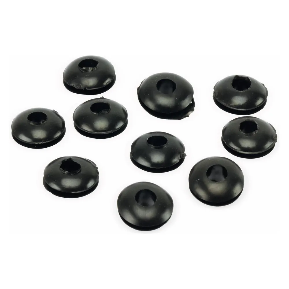 Durchführungstülle, Gummi, 4/11 mm, schwarz, 10 St.