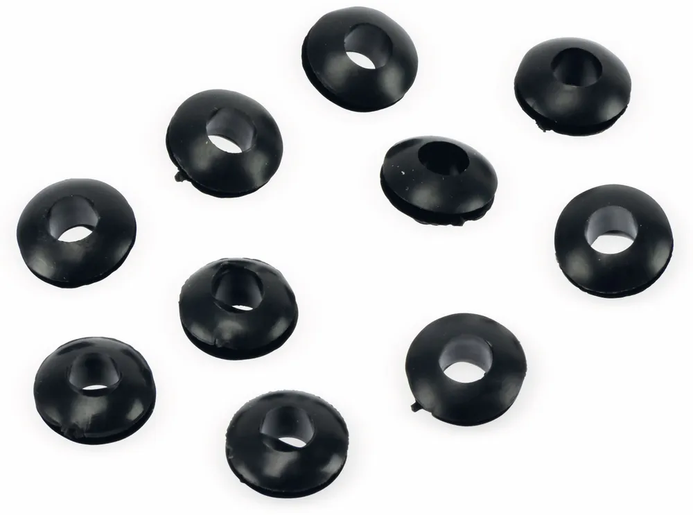 Durchführungstülle, Gummi, 5/11 mm, schwarz, 10 St.