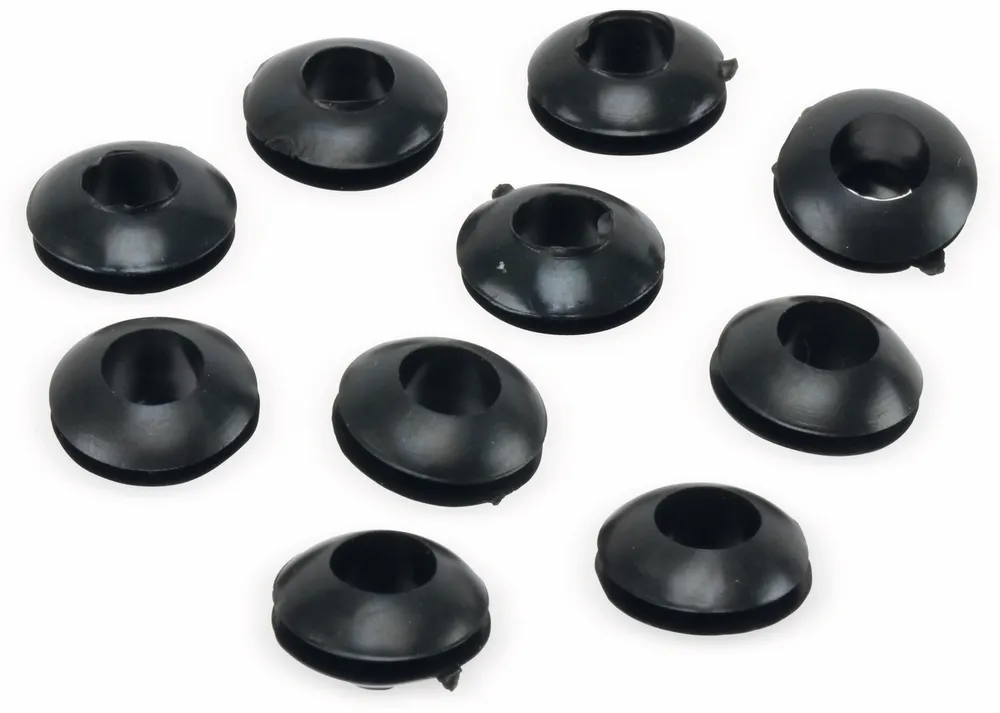 Durchführungstülle, Gummi, 6/12 mm, schwarz, 10 St.
