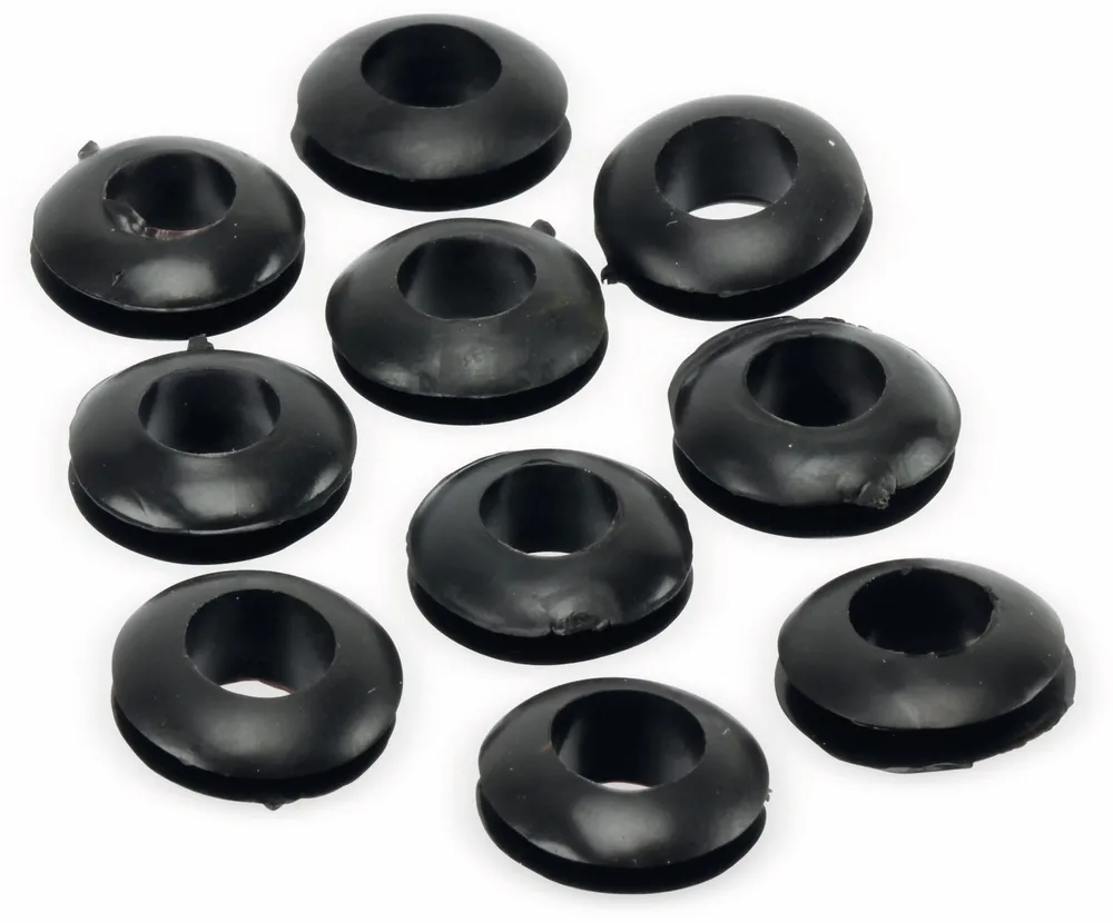 Durchführungstülle, Gummi, 8/15 mm, schwarz, 10 St.