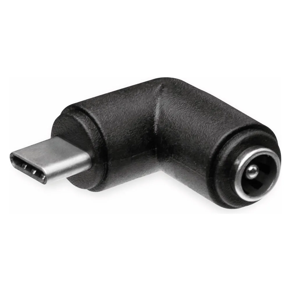 Hohlsteckeradapter,gewinkelt 5,5/2,1 Hohlkupplung auf USB-C Stecker