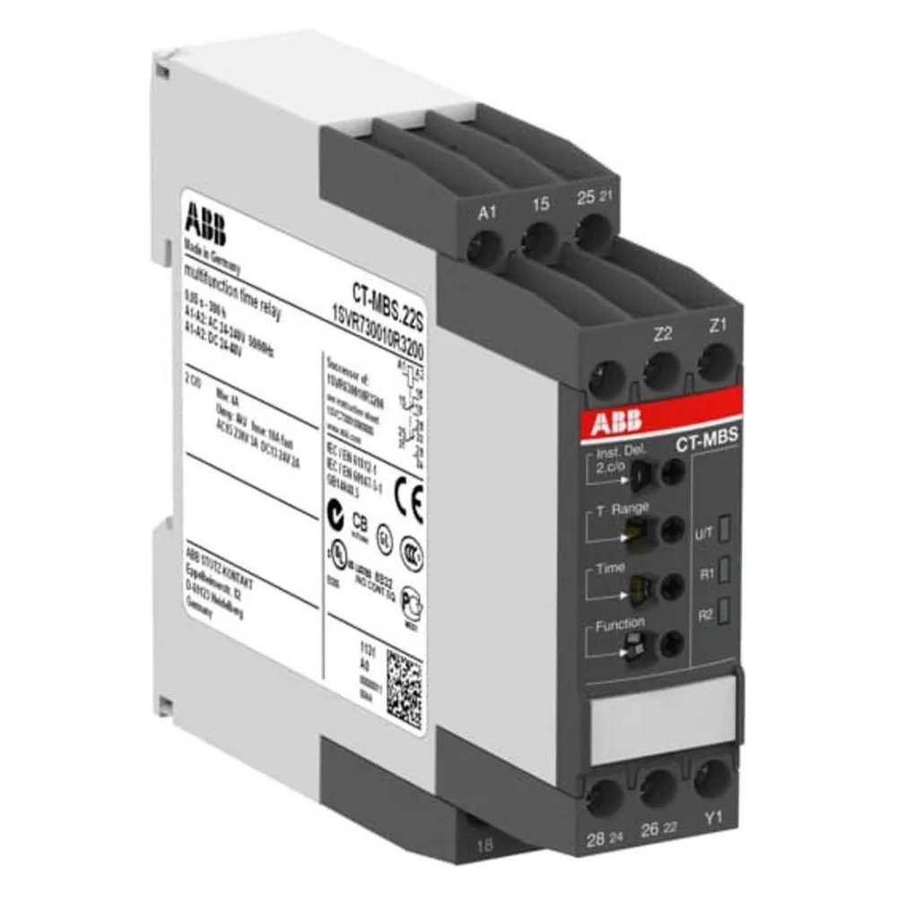 ABB STOTZ-KONTAKT Multifunktionzeitrelais 24-48VDC 24-240VAC CT-MBS.