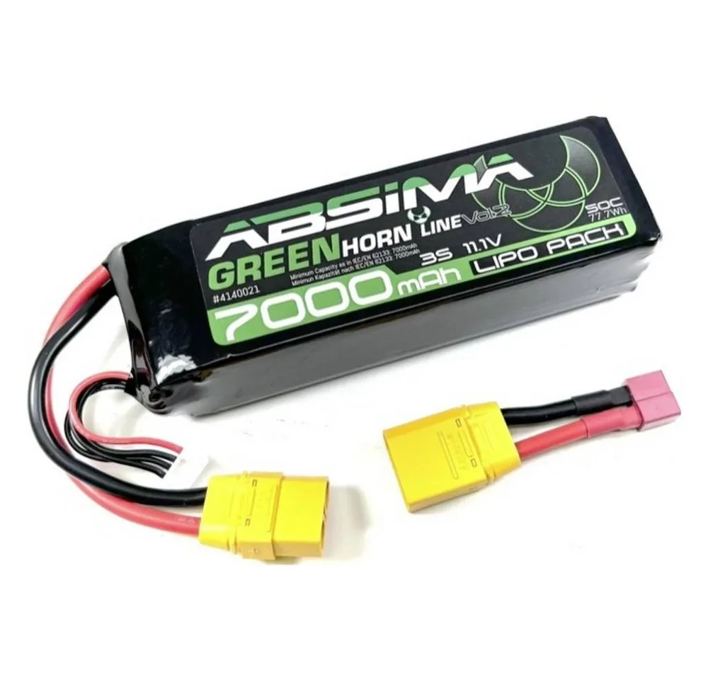 Absima GREENHORN LINEV2 3S 11.1V-50C 7000 SC LIPO AKKU mit XT90 4140021 Akku