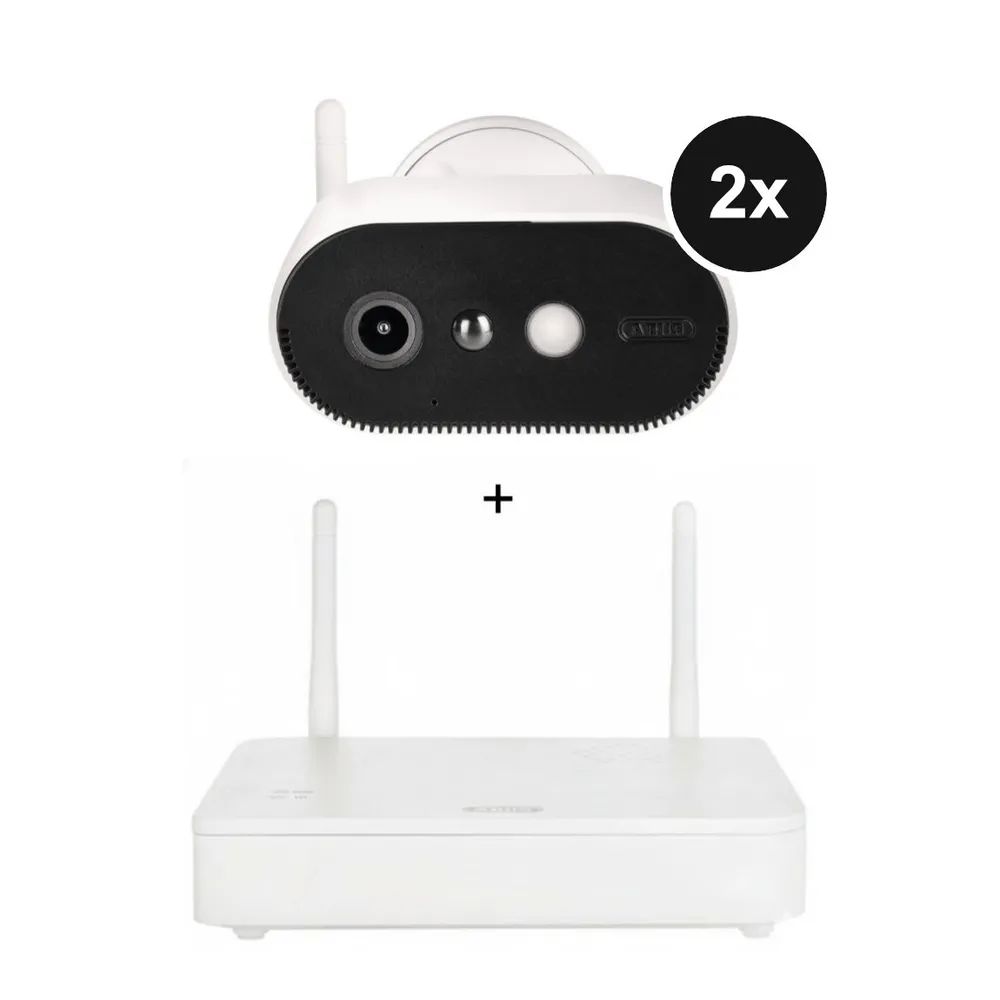 ABUS Akku Kamera Pro mit Basisstation - 2er Set