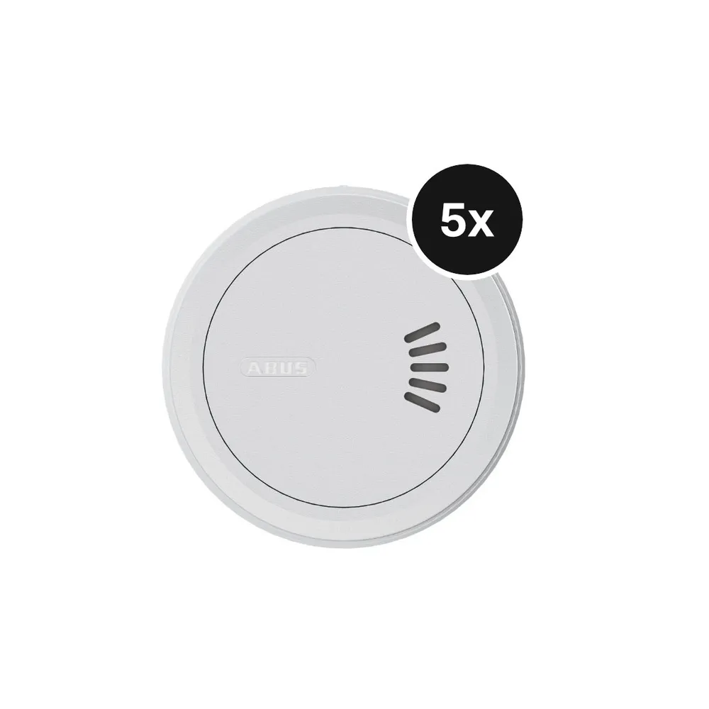 ABUS PREFIRA Smart Rauchwarnmelder - 5er-Set
