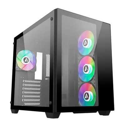Abysm Donau SAVA 285 BX203 ARGB gehärtetes Glas USB 3.0 Schwarz