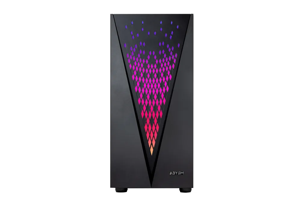 Abysm Gaming Danube Kolpa ARGB PC-Gehäuse ATX gehärtetes Glas USB 3.0 weiß