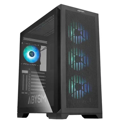 Abysm Gaming Danube Mura BX300 ARGB E-ATX gehärtetes Glas USB 3.2 schwarz