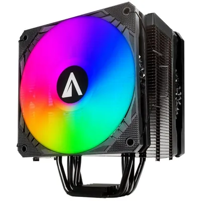 Abysm Gaming Aire Snow IV ARGB 4 Rohre CPU-Lüfter 120 mm Schwarz