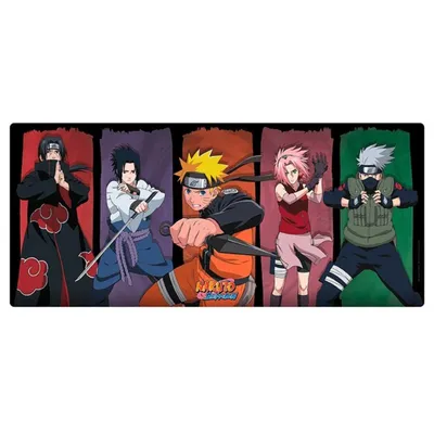 Mauspad ABYSTYLE Naruto Shippuden XXL 900x400 mm Multicolor Rutschfeste Unterlage
