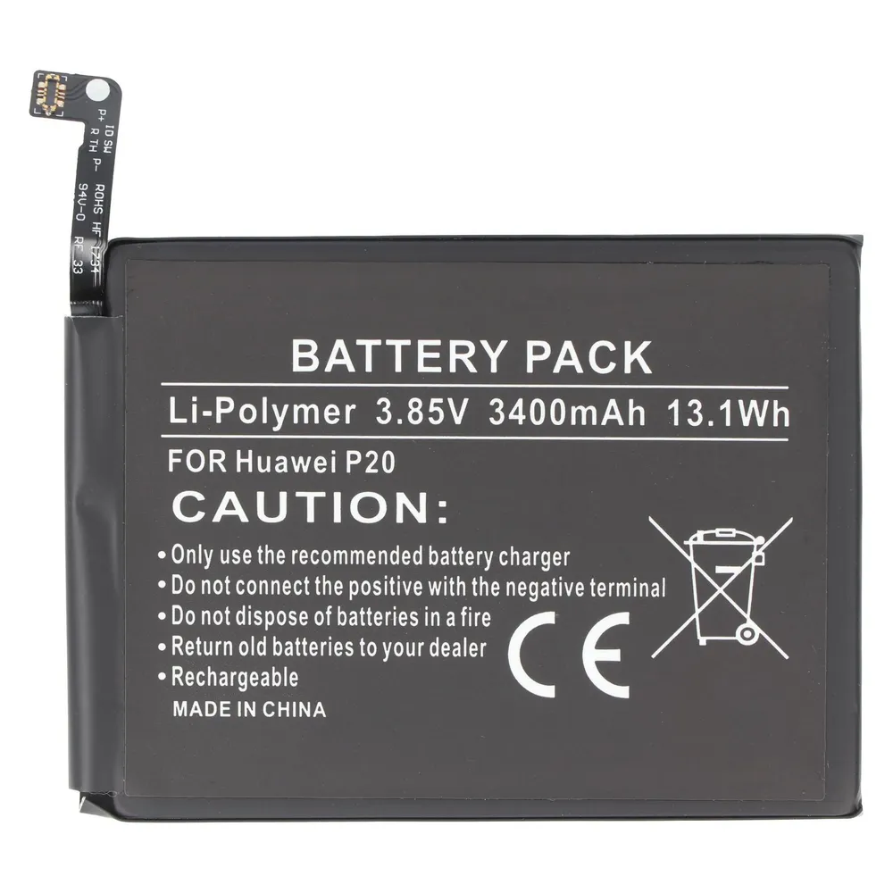 AccuCell Akku passend für den Huawei P20 Akku Li-Polymer 3,85 Volt mit 3400mAh