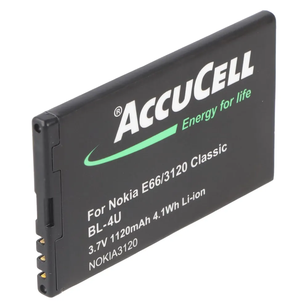 AccuCell Akku passend für Nokia 3120 classic BL-4U